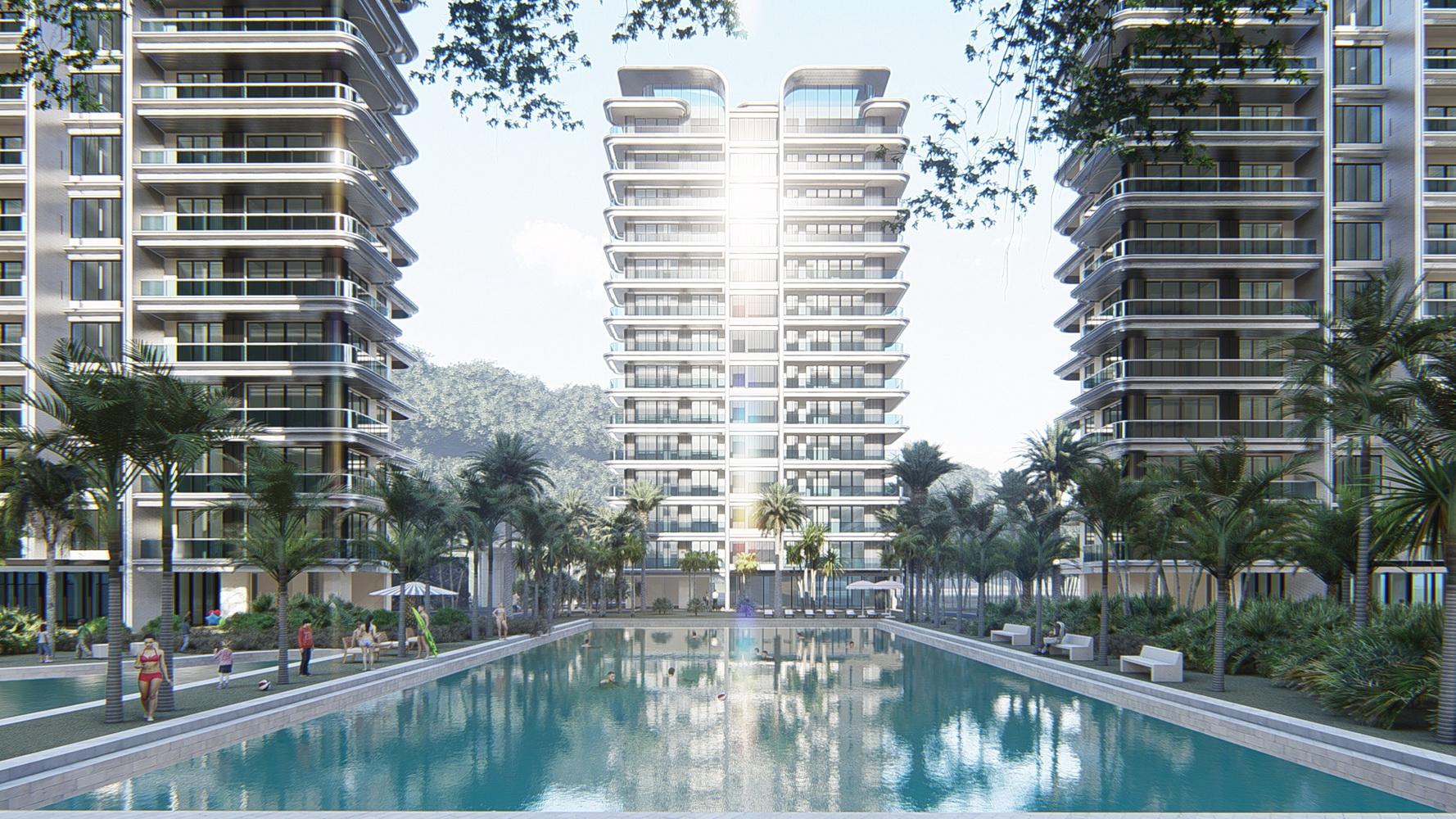 现代高层住宅SU模型-7