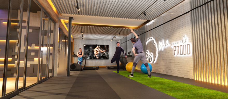 aboflah 健身房和游泳池-7