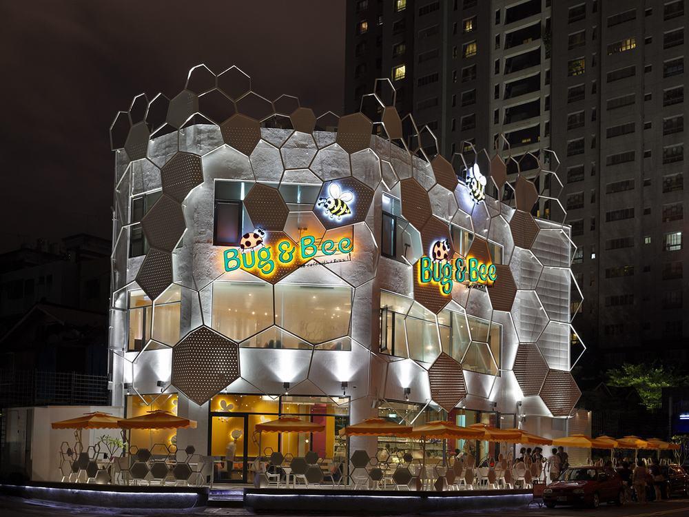 台中创意餐厅"蜂巢"设计,趣味与自然的完美结合-2