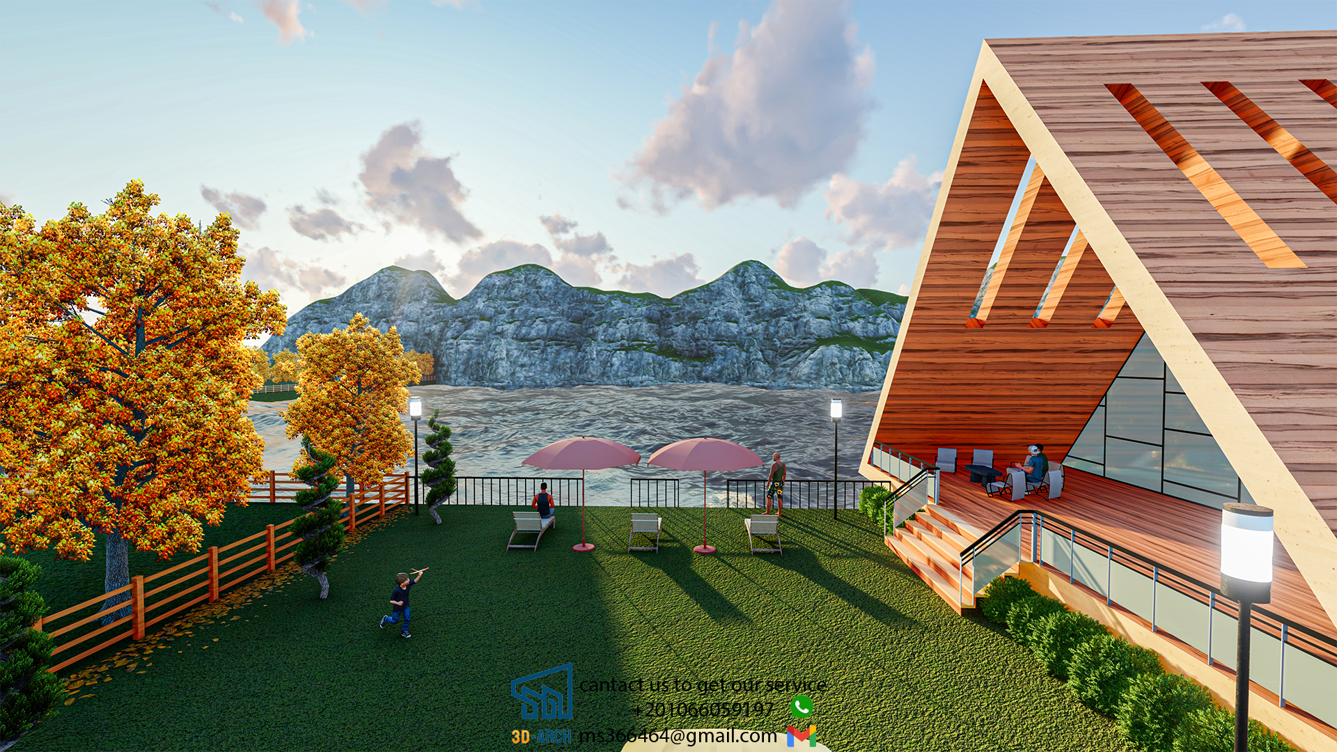 VACATION IN HEAVEN I COUNTRY HOUSE 3D VISUALIZATION-2