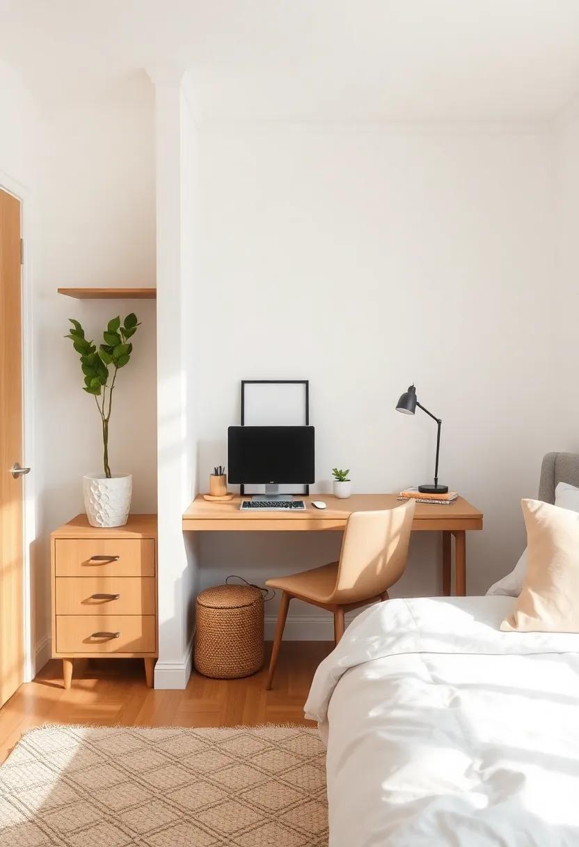 用时尚角落书桌改造小卧室-79