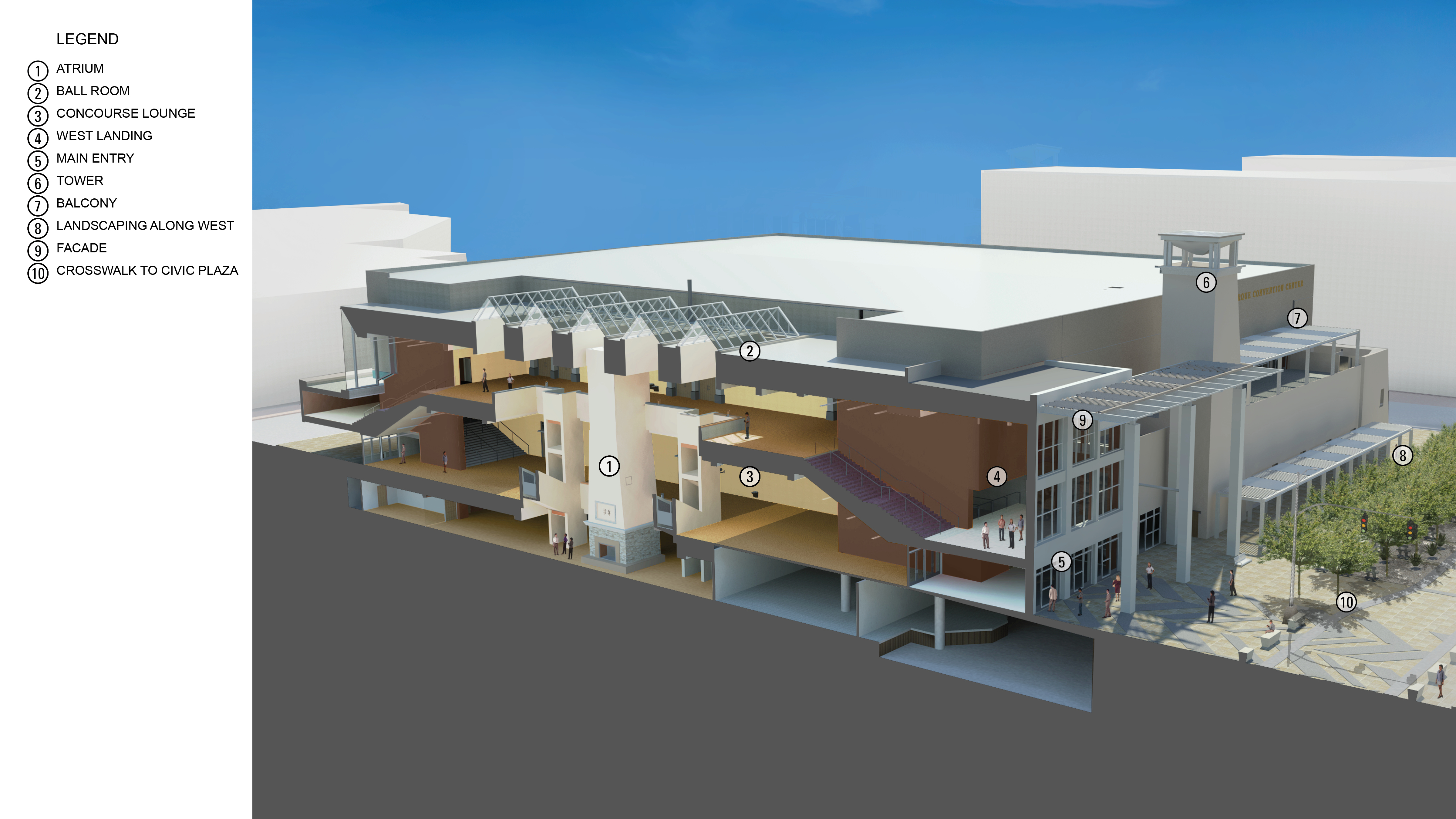 阿尔伯克基会议中心翻新 | 传统元素与现代技术的完美结合-9