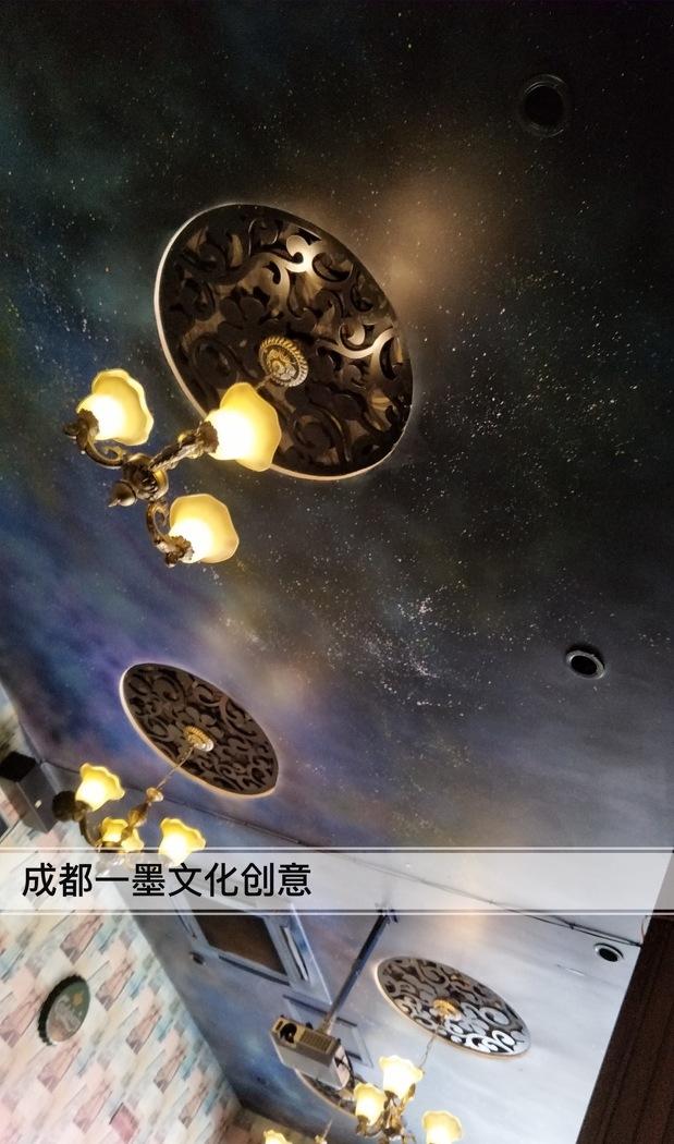农村壁画新潮流 · 3D 立体星空墙绘丨中国成都-12