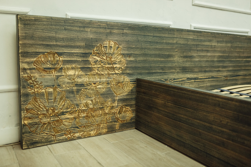 实木床(田野罂粟)卧室套装设计-11