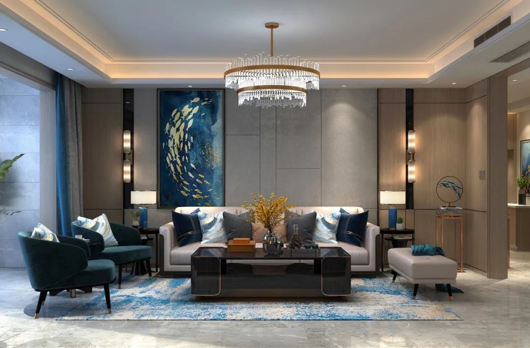 现代中式沿湖公馆，传统与舒适的完美融合-22