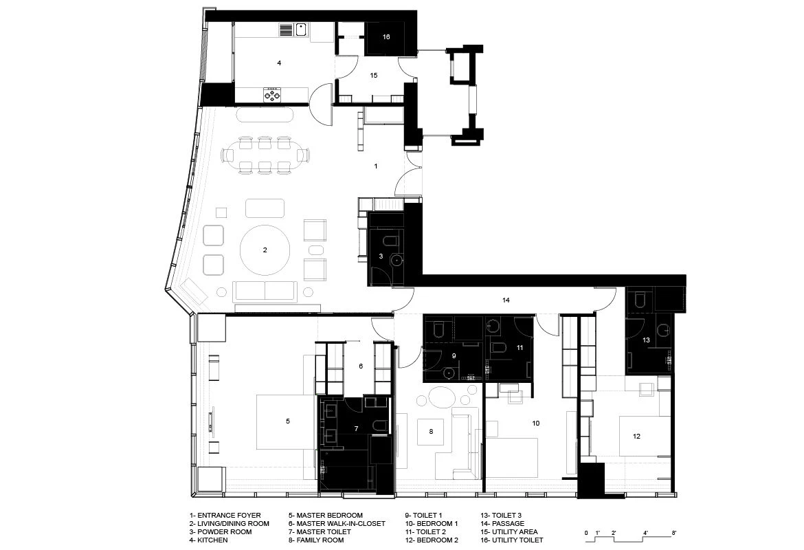 印度孟买现代简约公寓设计丨SHROFFLEóN-10