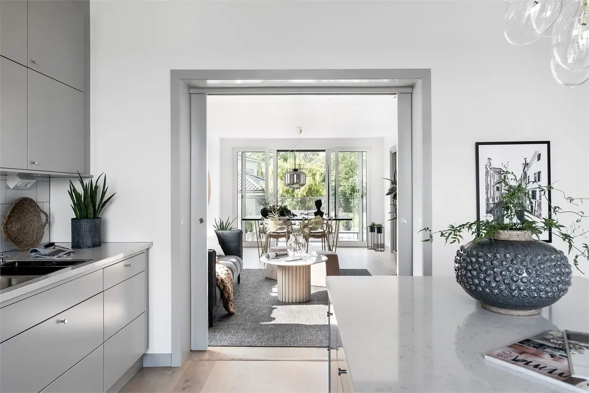 瑞典 88 平米现代厨房设计，美食优先的宽敞生活空间-5