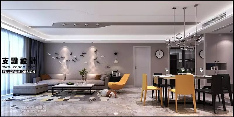世纪江尚 182 平米现代简约风，支点设计展现生活内涵-1