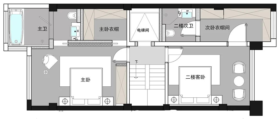 绿地生态城现代简约别墅丨青马别墅空间设计-49