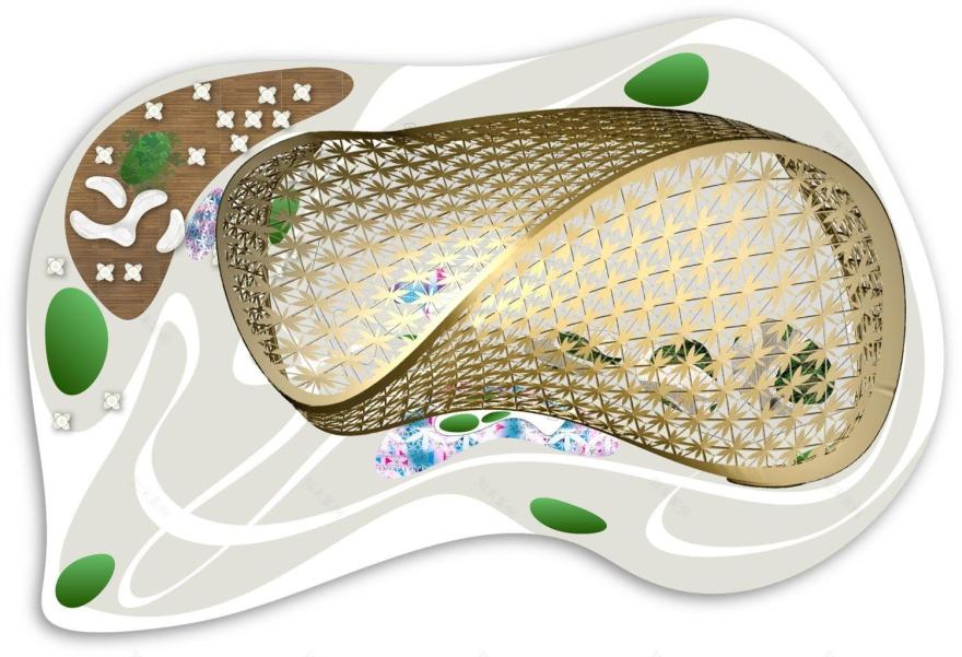 参数化设计蝴蝶展亭丨3deluxe-22