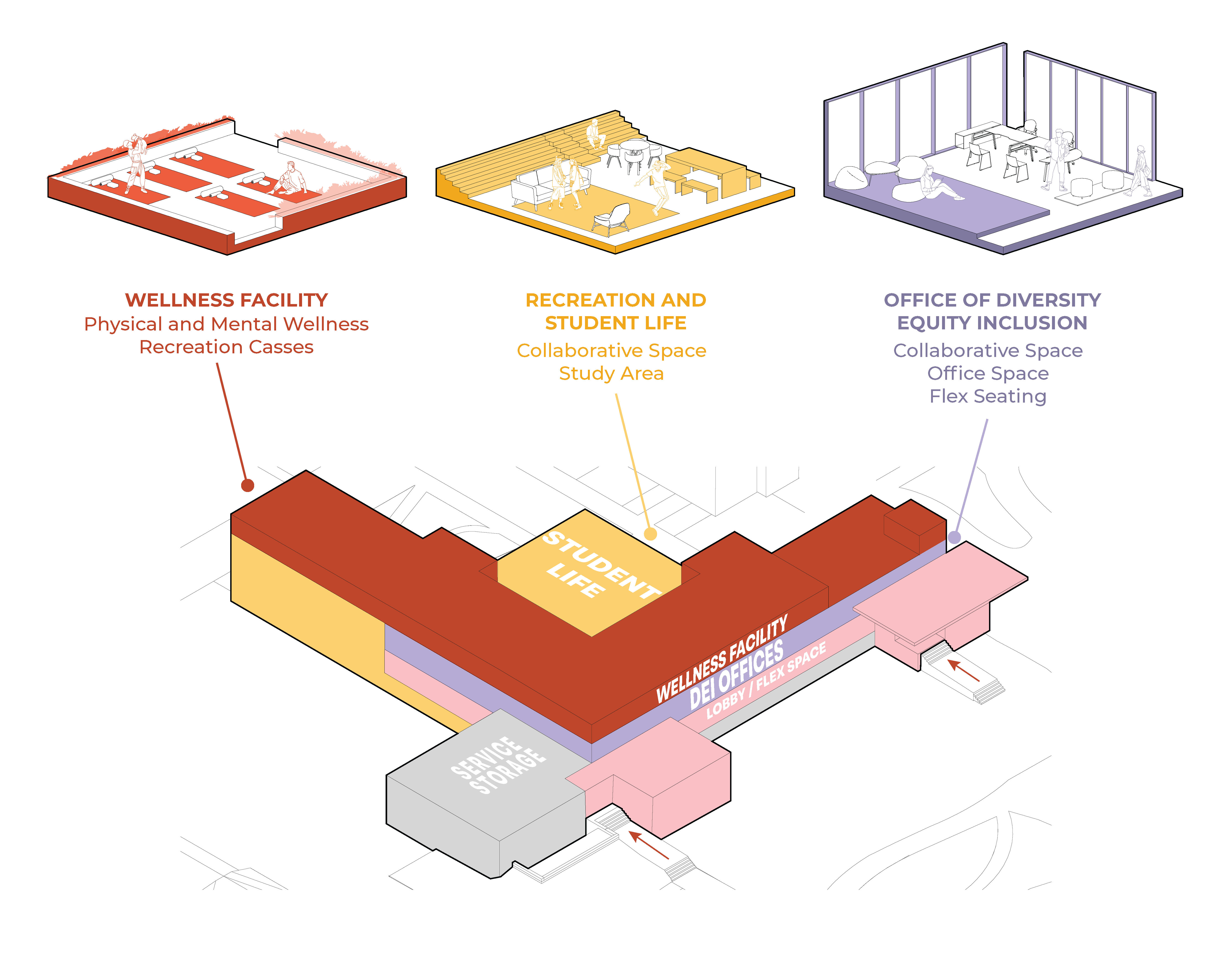 Reno Hall Wellness Center: Adaptive Reuse-5