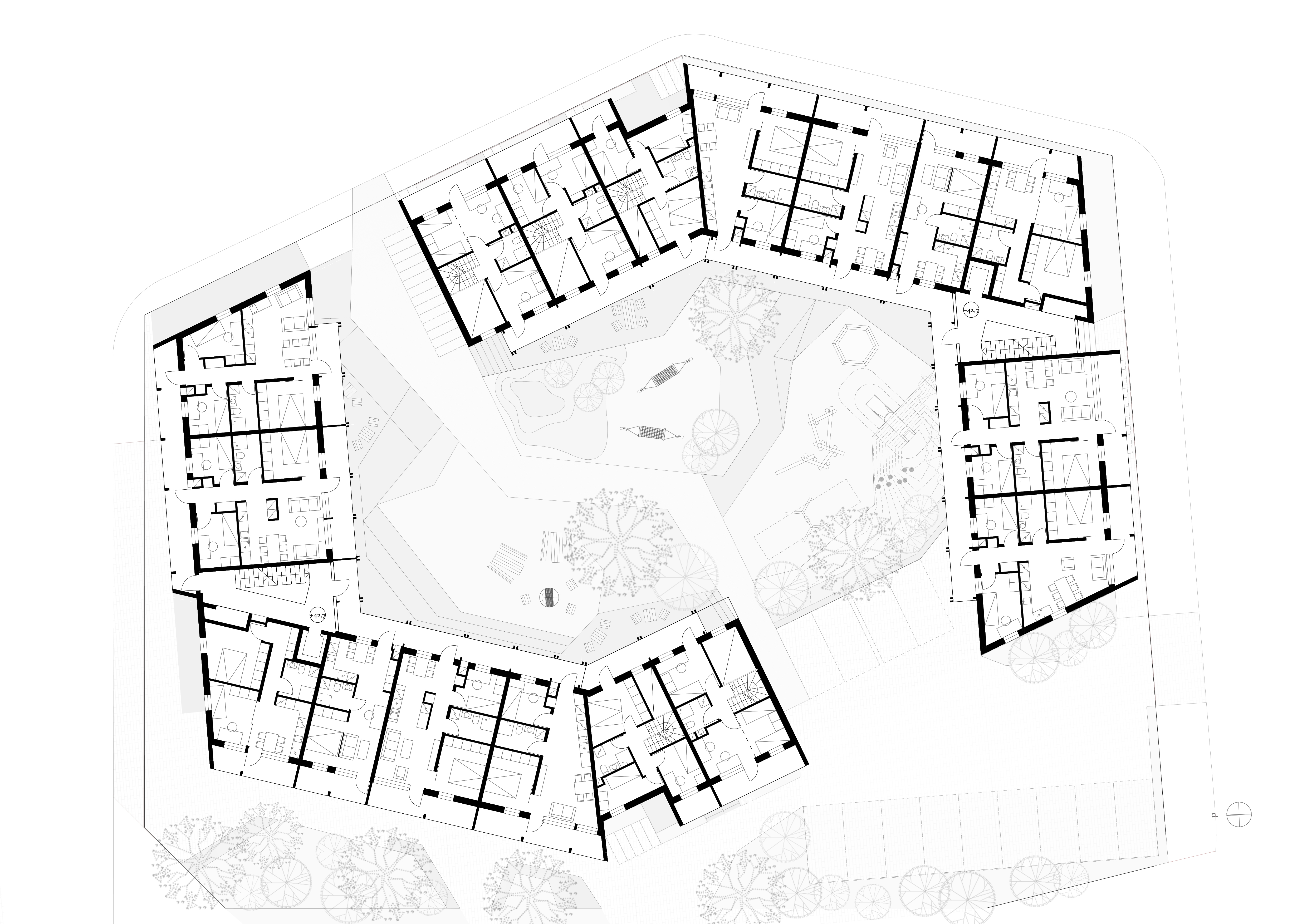 Piiri 木制住宅区丨芬兰丨Tommila Architects-23