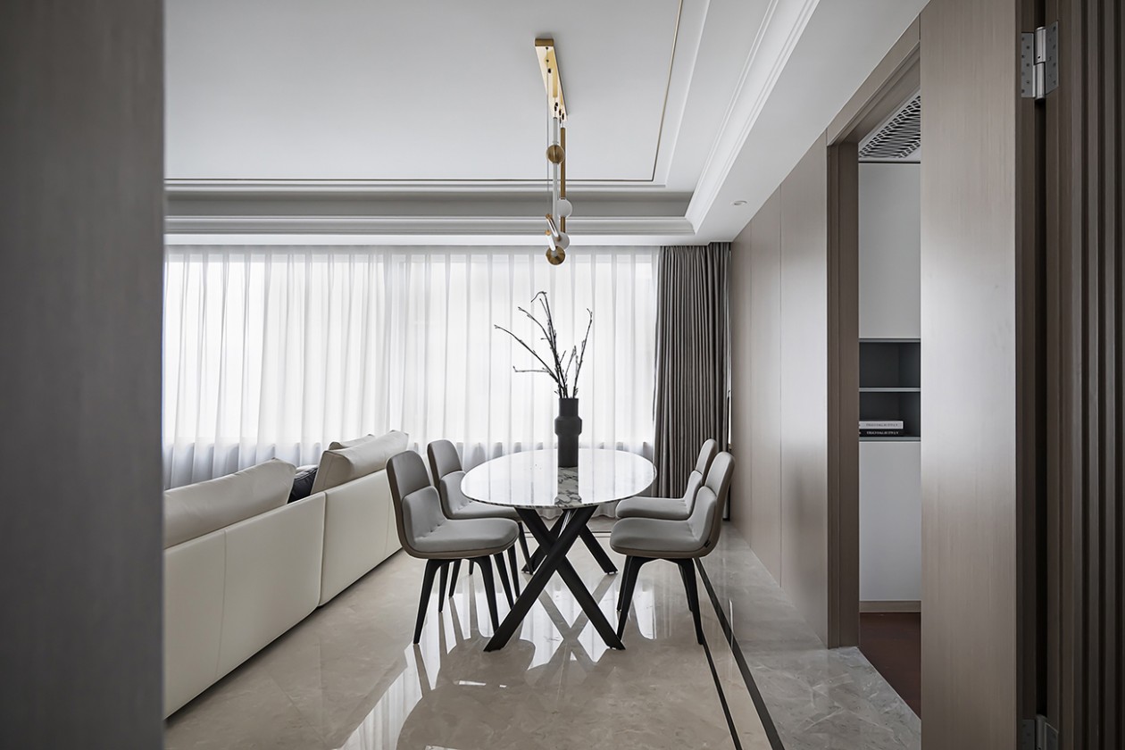 奥体精装修,颠覆空间感觉收纳隐形门呈现精致简约风-11