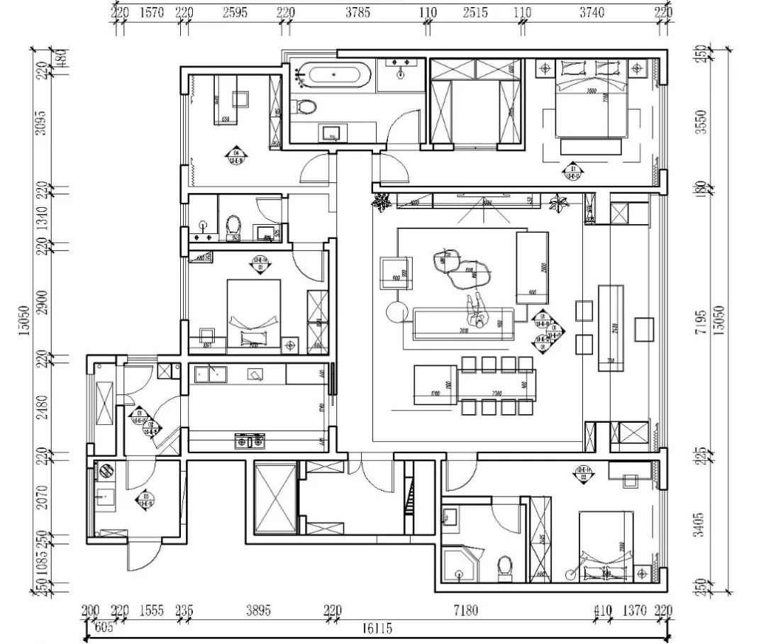 融创壹号院丨中国西安丨Sure Design Studio 舒尔空间设计-15