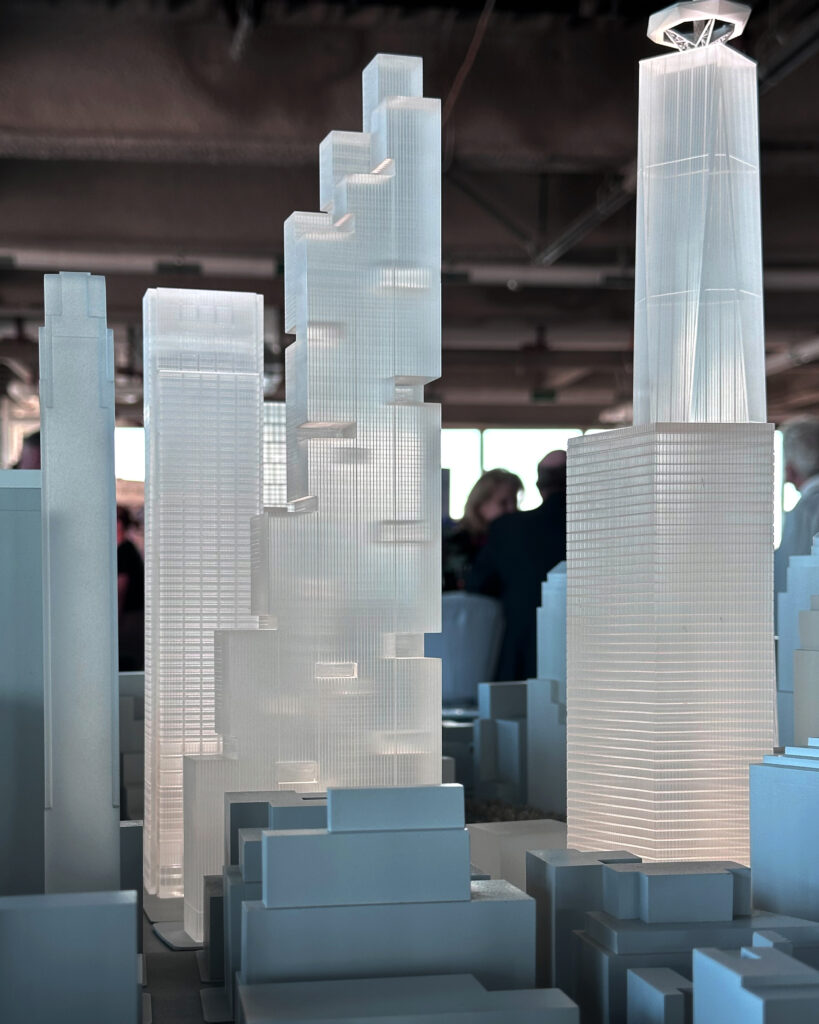 Silverstein Properties Unveils Scale Models of 2 and 5 World Trade Center Skyscrapers in Financial District, Manhattan - New York YIMBY-12