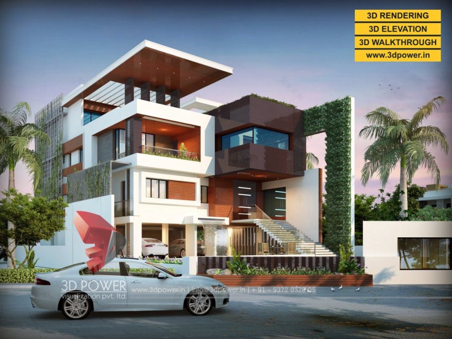 3d bungalow designs best architectural rendering services-6