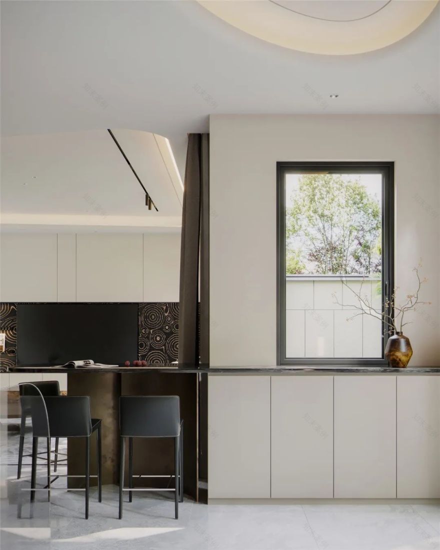 580㎡联排别墅装修,奢适印象,享受静谧时光!-15