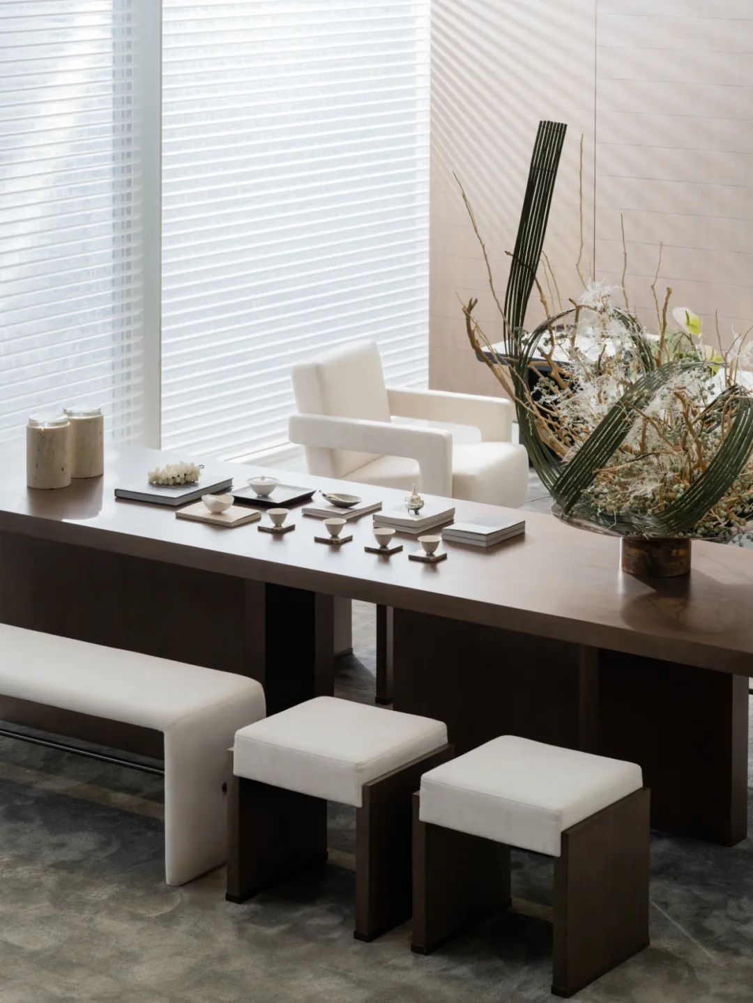 东方诗意 · 华润置地锦官和鸣销售中心的空间艺术丨中国成都丨元禾大千(软装),李益中空间设计(硬装)-43