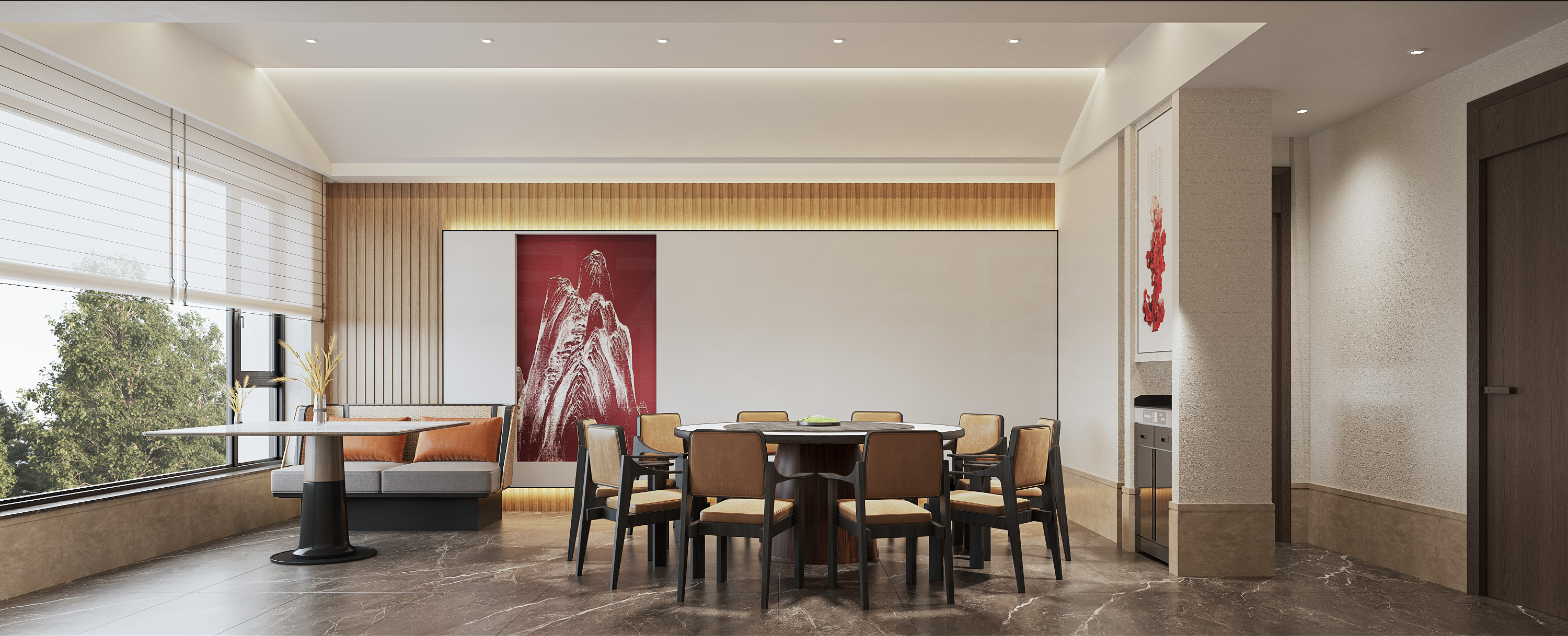 诧寂式 餐厅每个空间都彰显文艺的气息-5