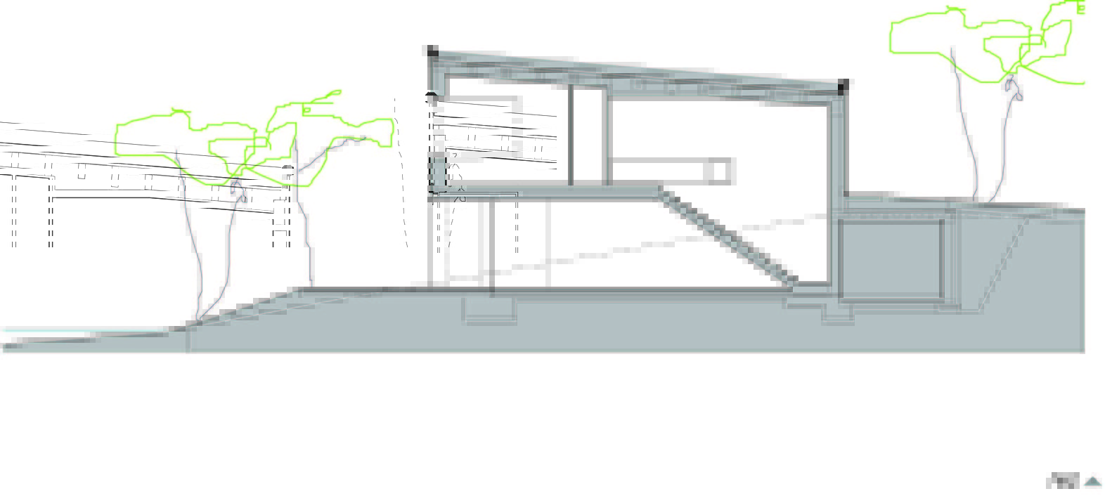 嵌入林地的周末别墅-49