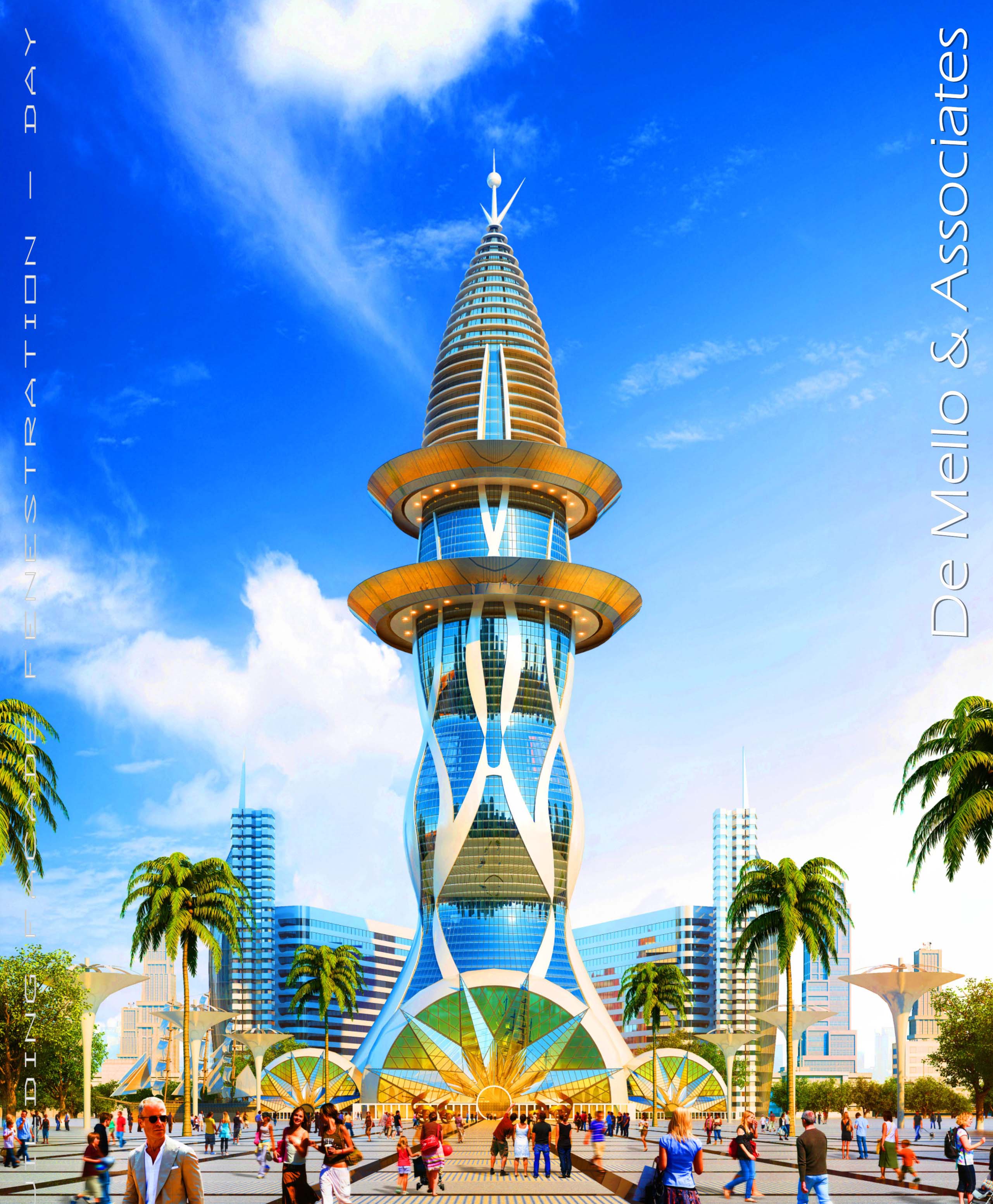 VivoMar · 绿色环保的未来办公餐饮酒店综合体设计-38