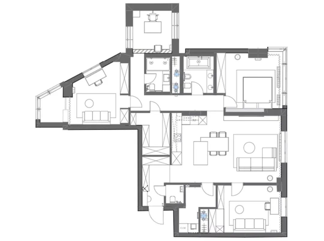 简约单色住宅丨GuDesign-45