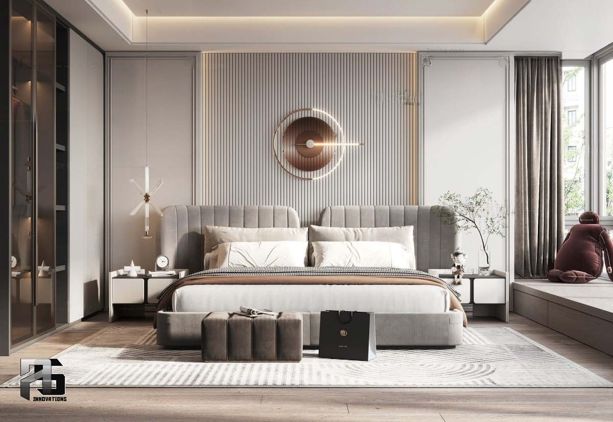 Bedrooms 3d modern styles-10