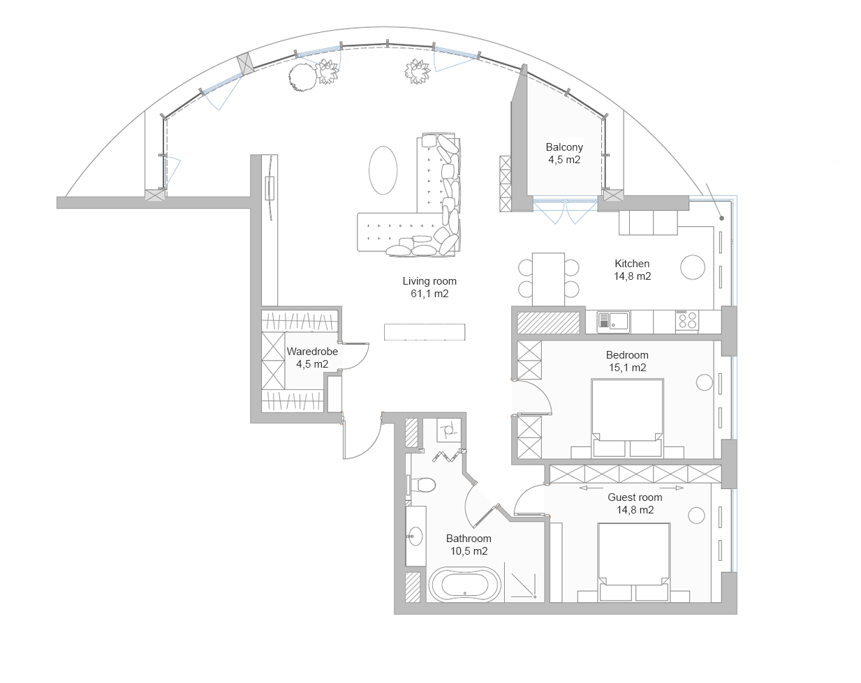 水线公寓丨乌克兰基辅丨Irina Karlikova-7