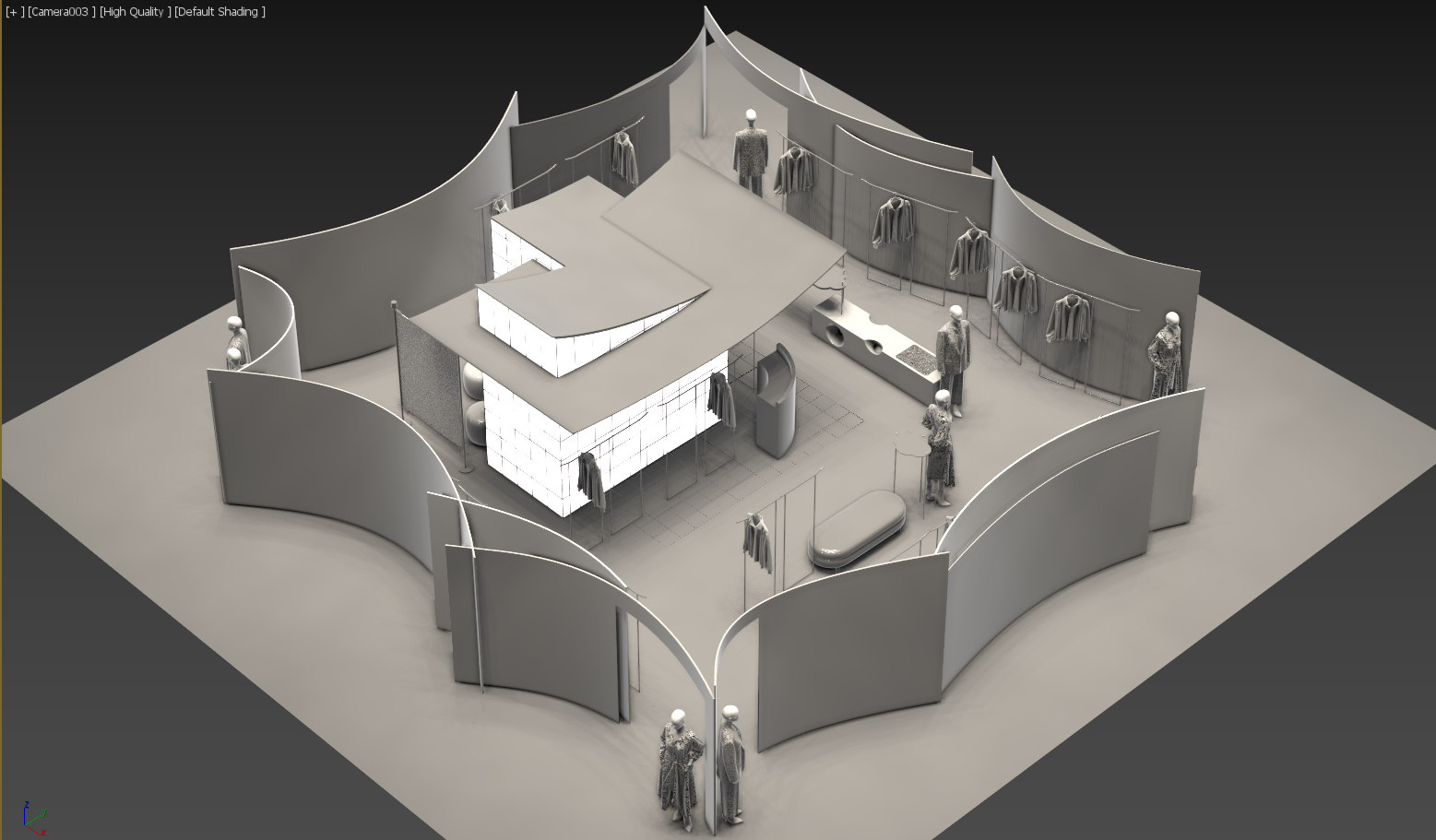 快闪空间·平面布局图·模型推演-2