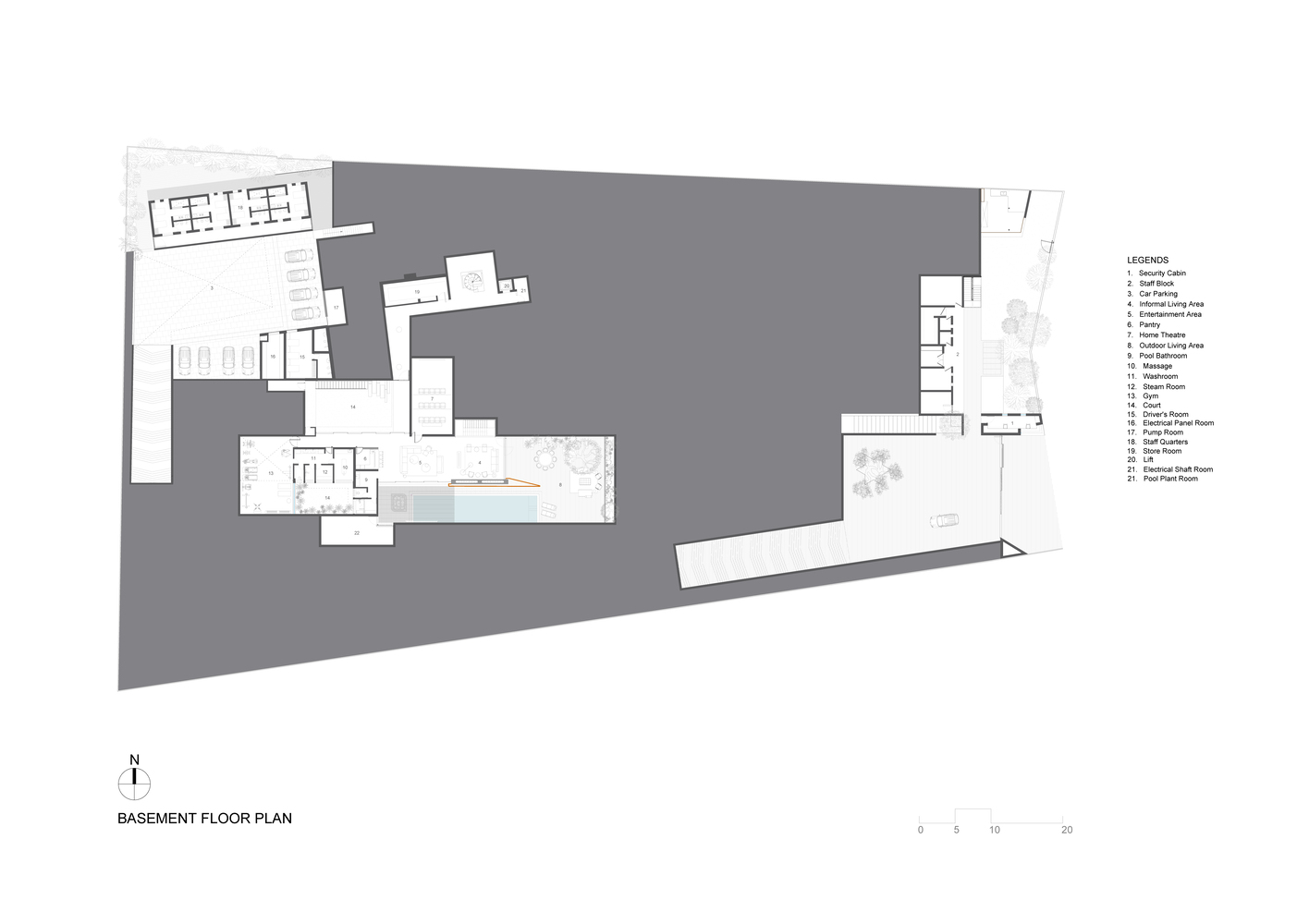 印度奢华别墅设计丨SPASM Design Architects-54