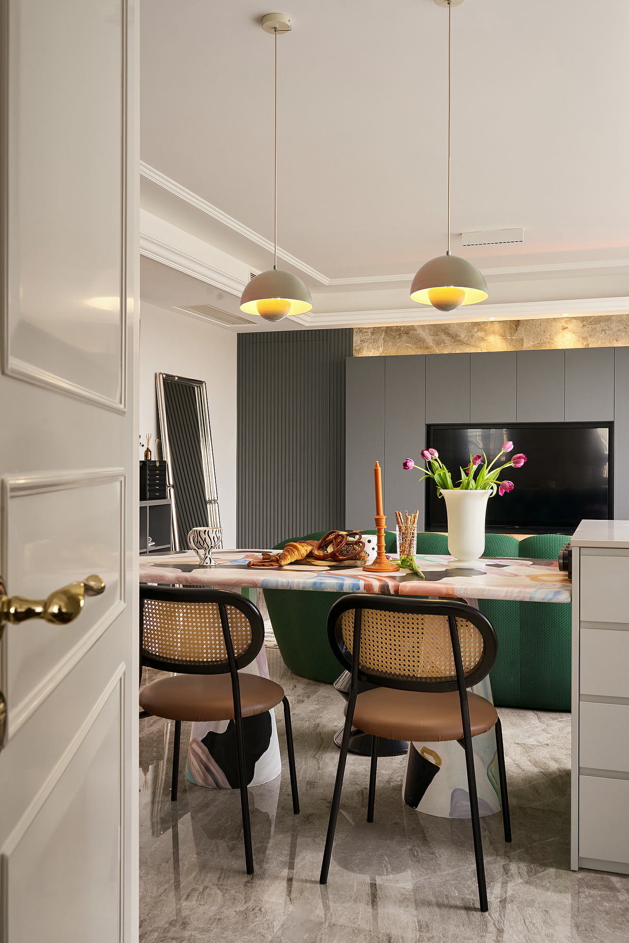 “她”宅,杭州古翠蓝庭丨中国杭州丨力设计-15