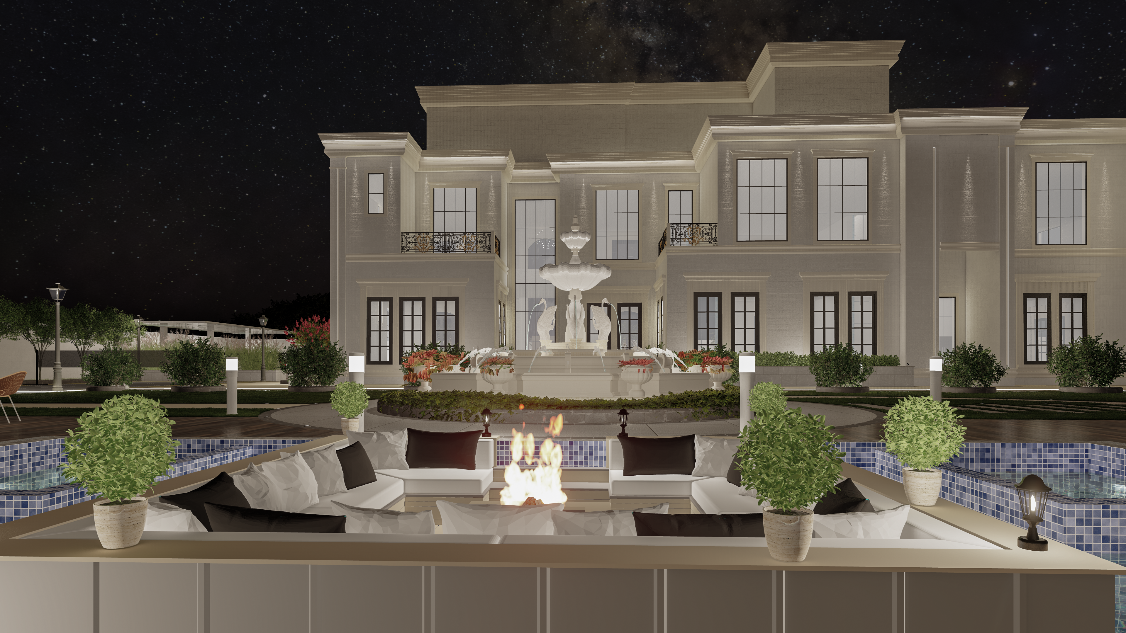 classic garden design - villa -SHARJAH-39