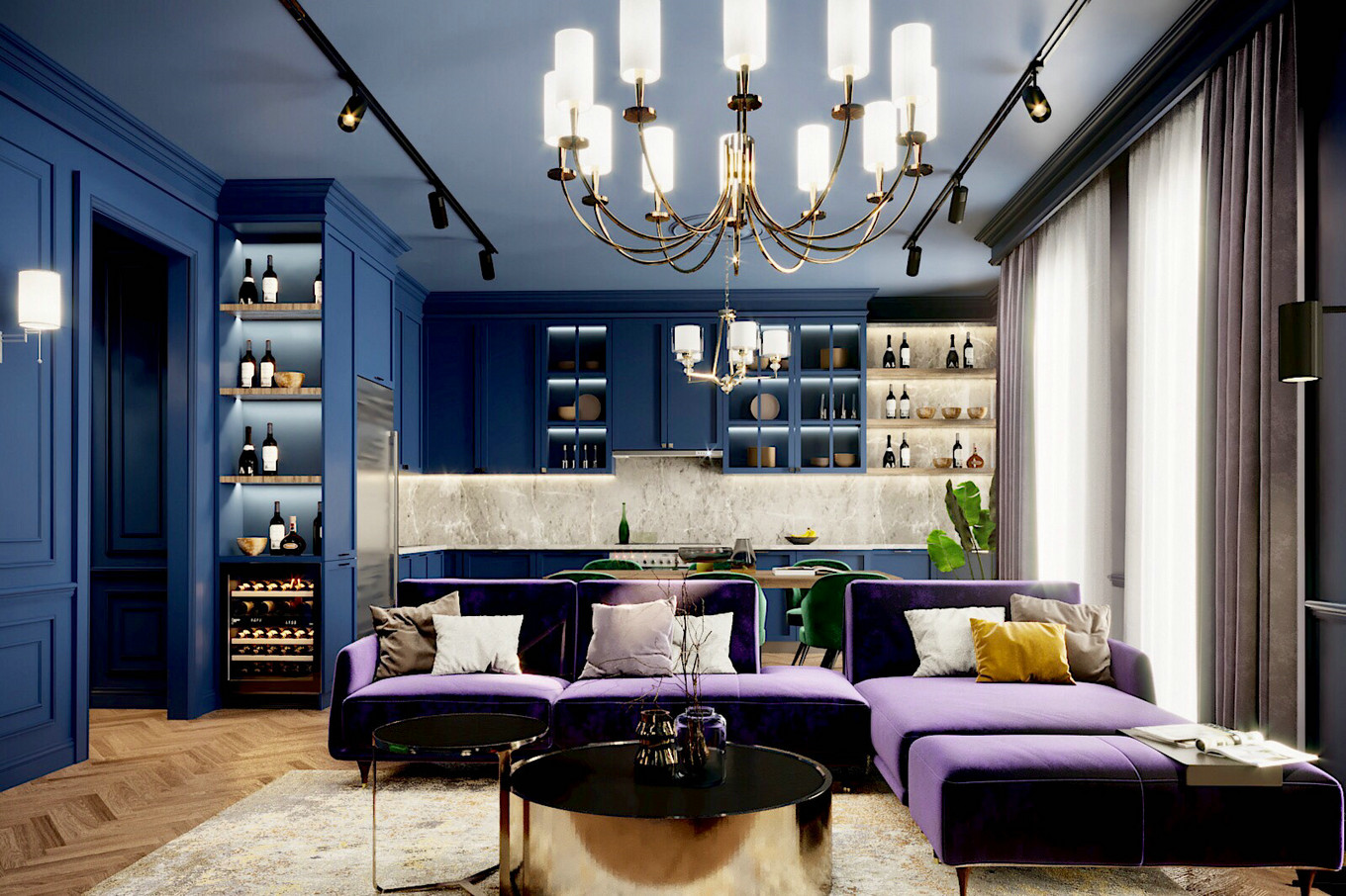 欧式居所，色彩斑斓的生活空间-2