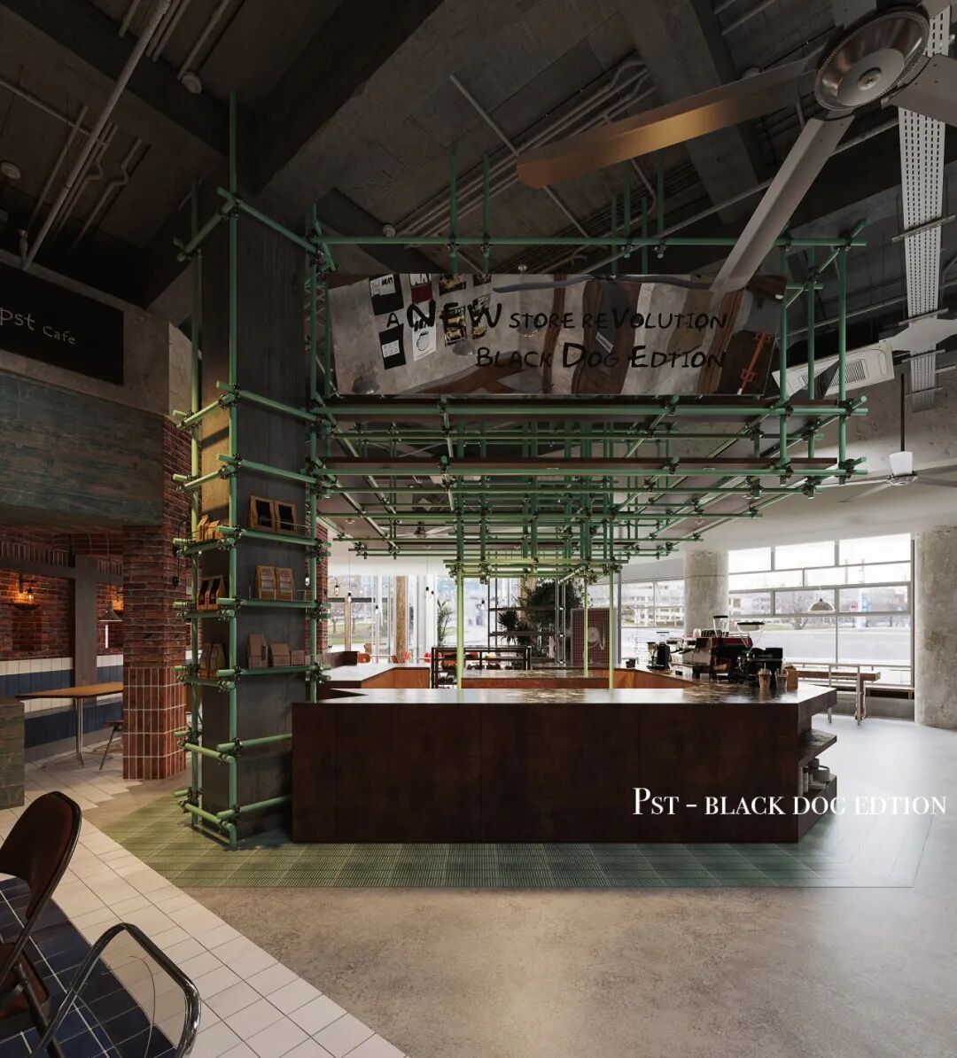 黑犬咖啡馆:停泊在机械时代的航海旧梦 商业空间设计丨YIBEI DESIGN SUZHOU-21