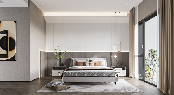 自然塑境 · 738㎡现代温润之家丨品清别墅装饰(无锡)分公司-37