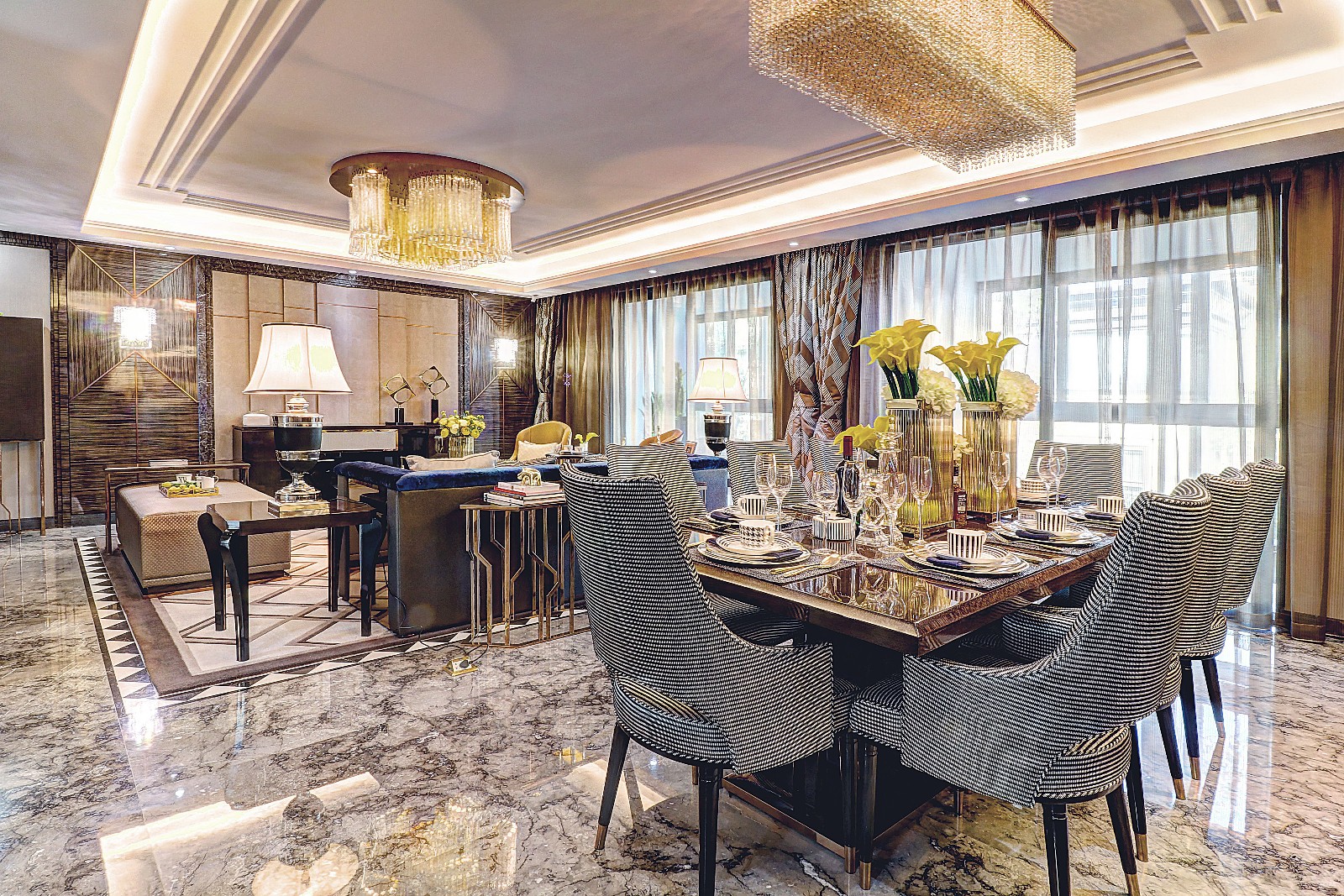 华府晶园 205 现代轻奢样板房-2