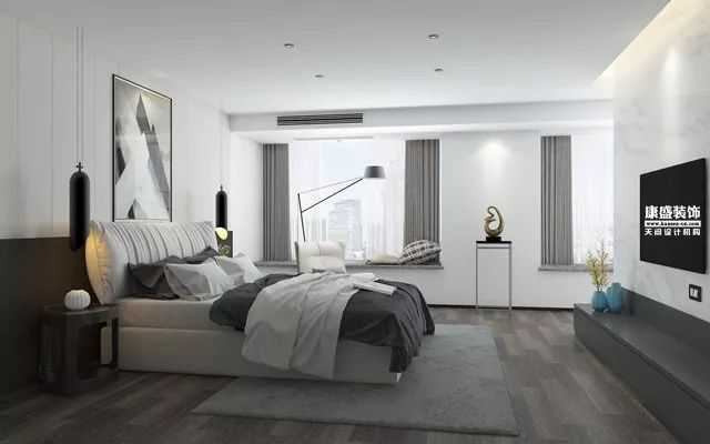 康盛装饰┃580㎡现代江景大宅 静谧美学空间-77