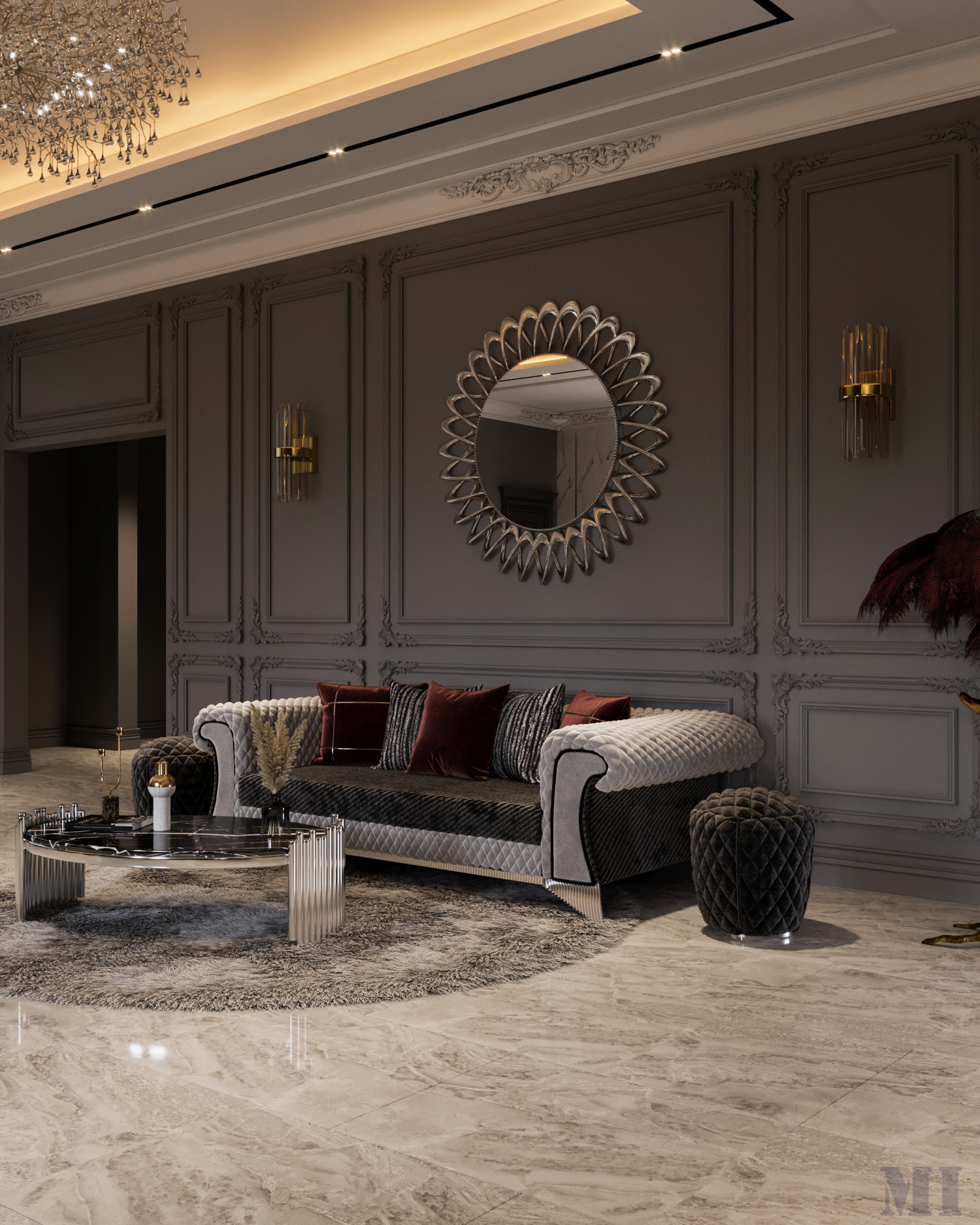 豪华黑暗别墅丨Mohamad İssa-17