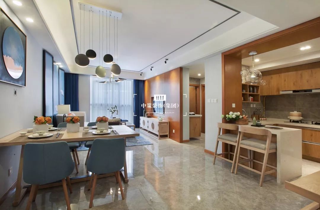 简约中式风，70 平米小户型变身东方美学空间-13