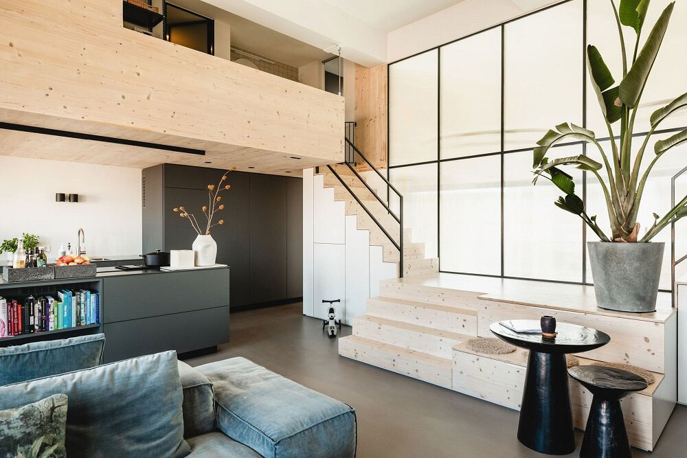 "阿姆斯特丹前学校改造的木质阁楼美居"-8