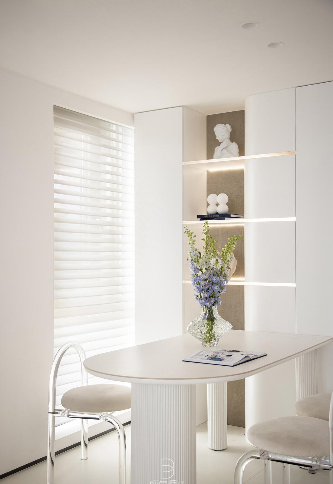 纯白极简空间,106㎡昏暗老房逆袭之路-21