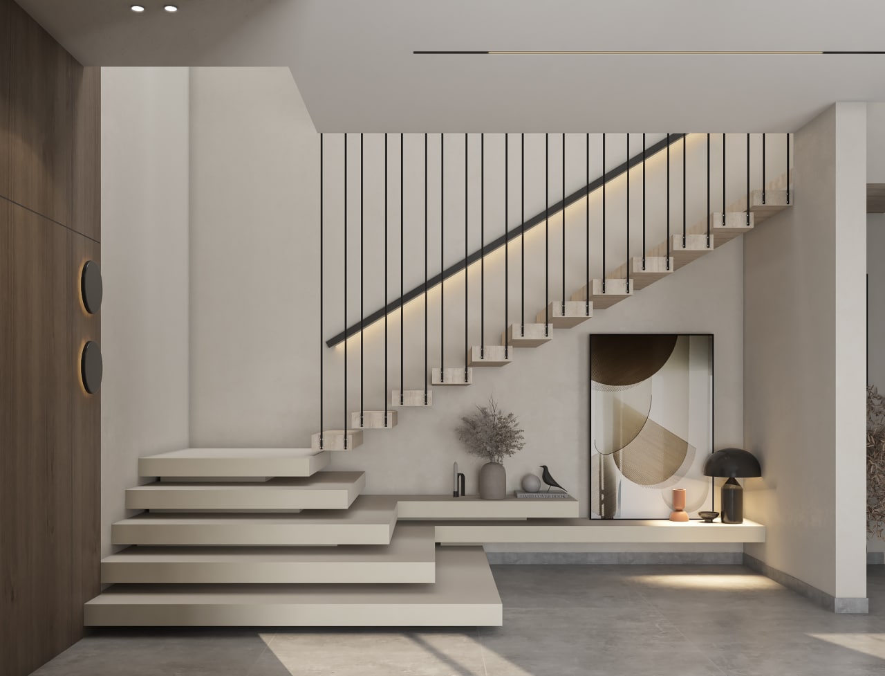 GFMinimalism Style 别墅一层设计丨AB18 Office-6