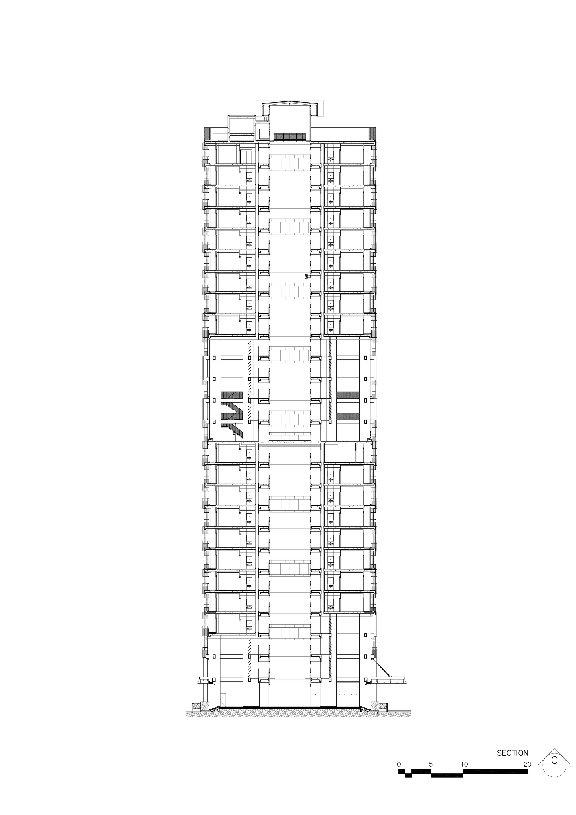 护士宿舍朱拉隆功纪念医院丨泰国曼谷丨Plan Architect-49