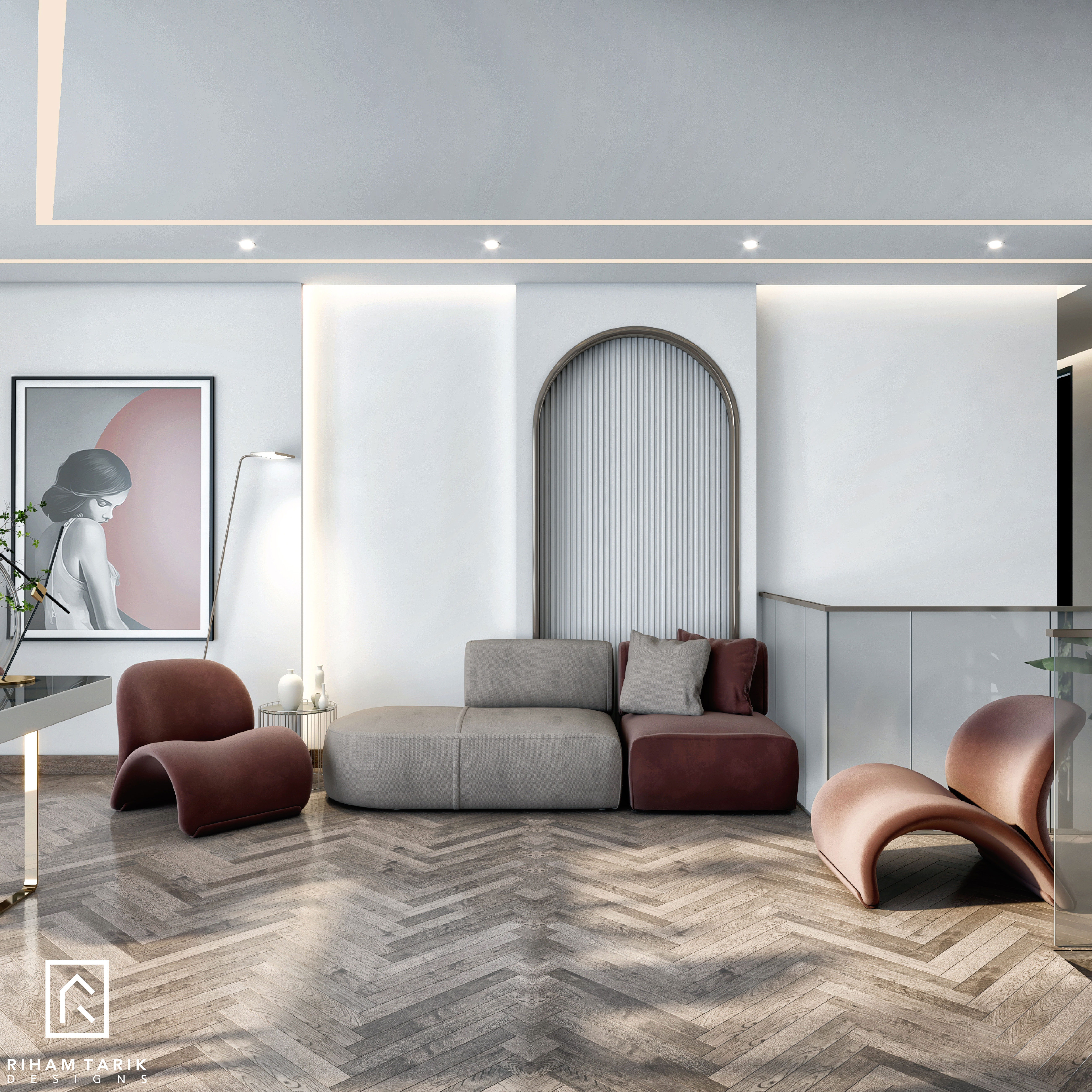 QA | MODERN MASTER BEDROOM , MEZZANINE AND DRESSING-6