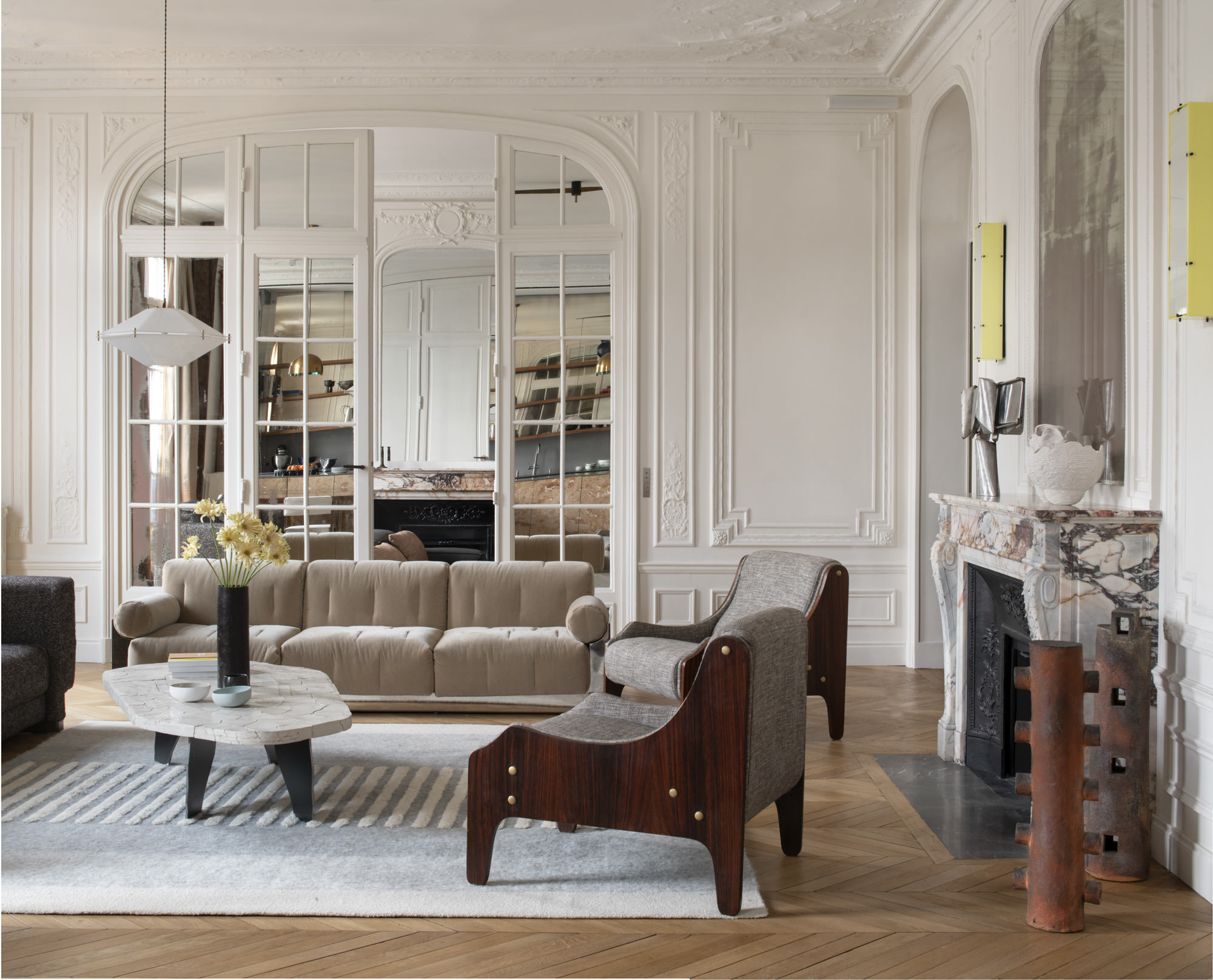 巴黎豪斯曼公寓室内设计丨法国巴黎丨Sandra Benhamou-1