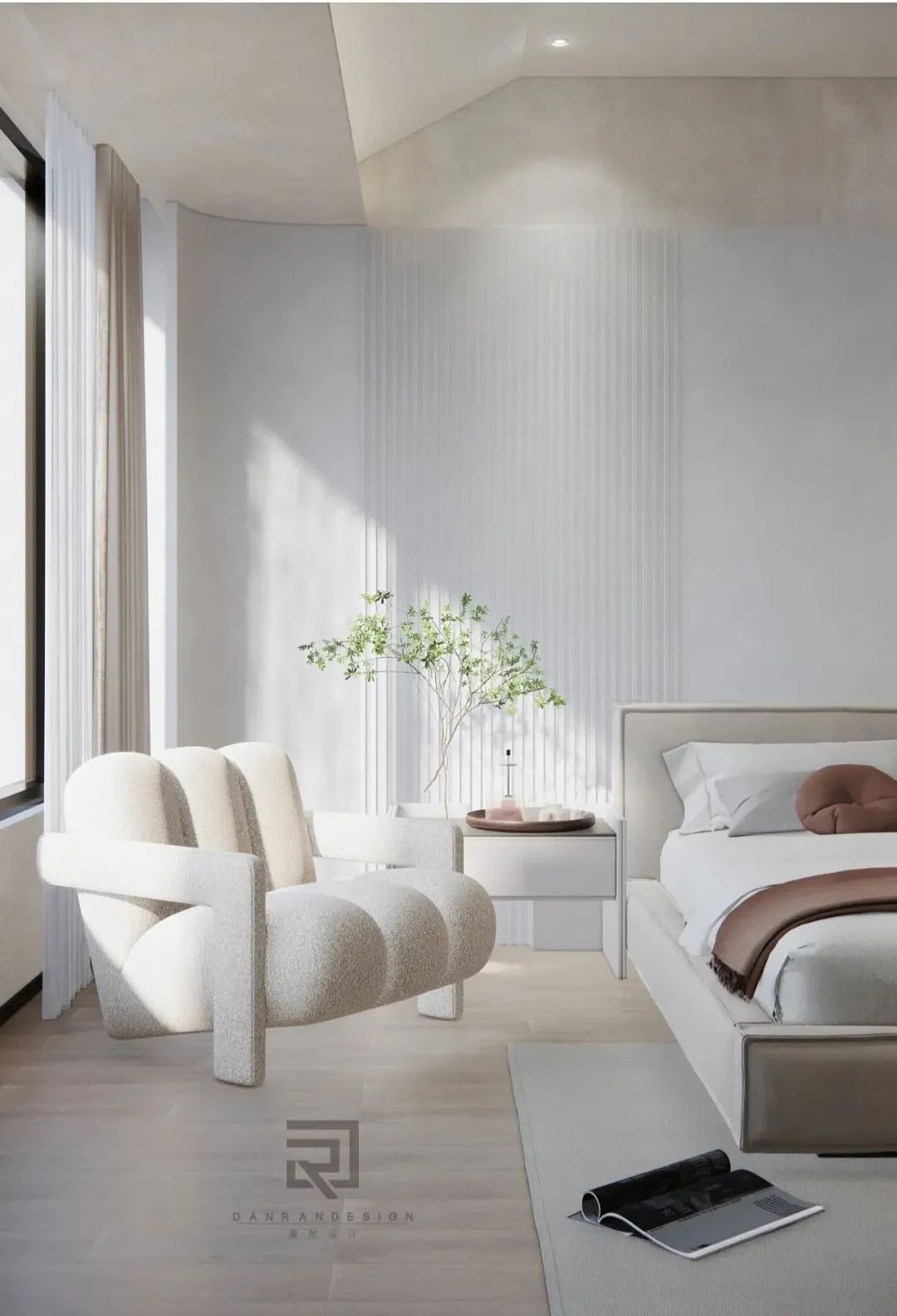 嘉陵江天 · 220㎡天际大平层的阔景设计与生活品味丨中国渝北丨澹然团队,橙色软装-46