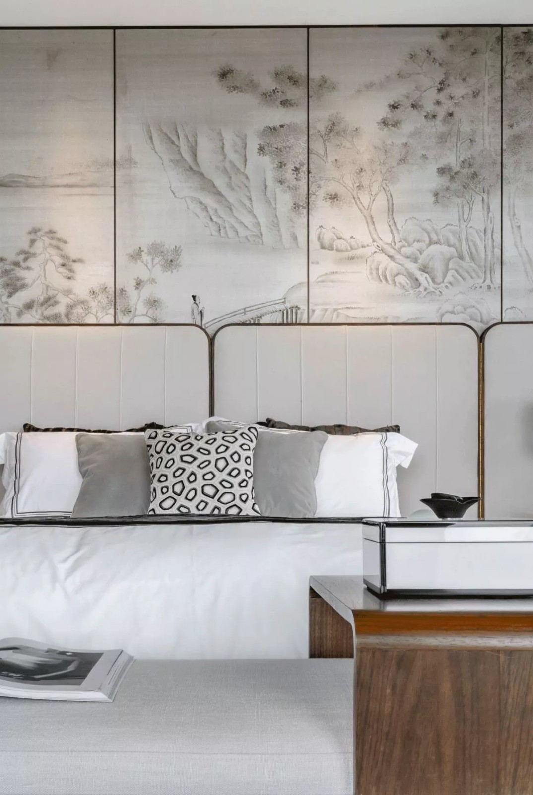 以山水墨画为灵感源头,武汉华侨城原岸样板间 吴滨-40