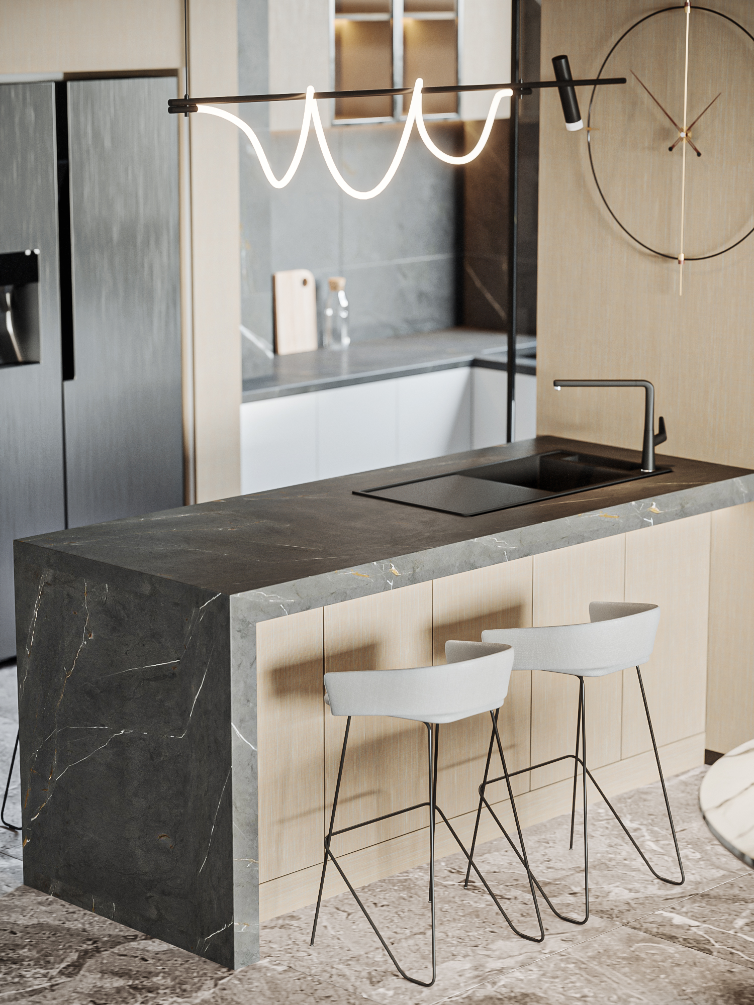 凌晨六点太阳升起海平线-5