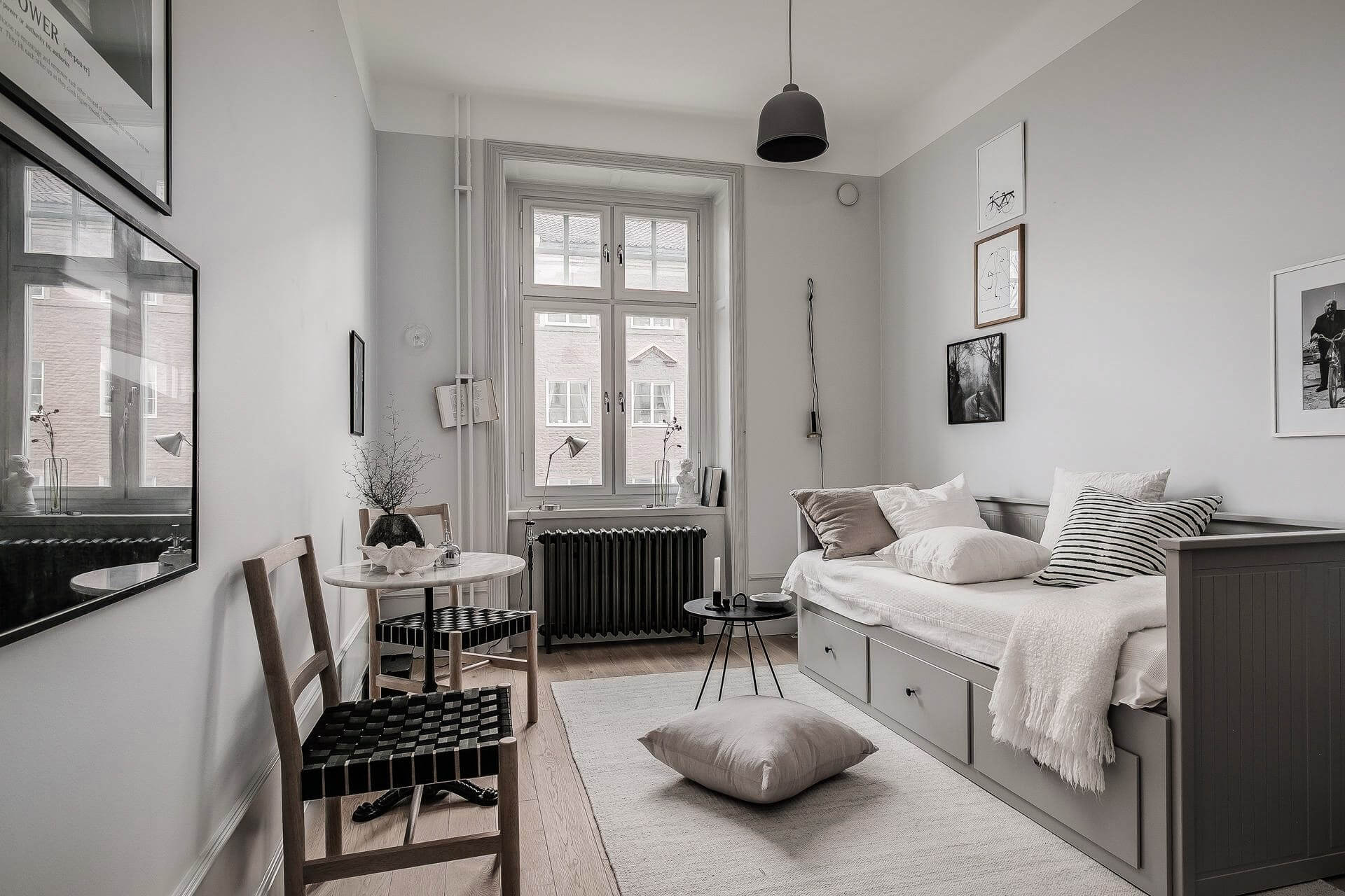 20平米北欧风单身公寓室内设计-3