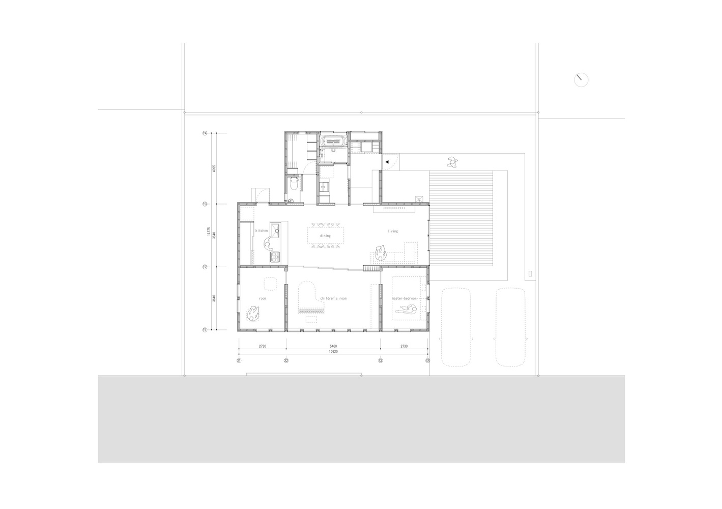 对称简约的日本 HOUSE·W 住宅-12